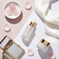 Lumière Glow Facial Serum elegant glass bottle with gold dropper